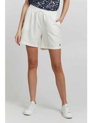 Oxmo Shorts (Hosen) OXAlgea 21950017-ME kurze Hose aus Leinenmix in Weiß