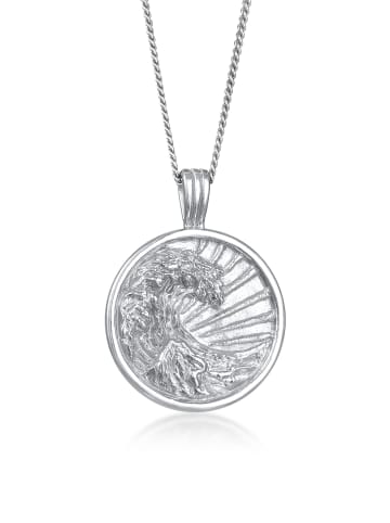 Elli Halskette 925 Sterling Silber Wellen in Silber