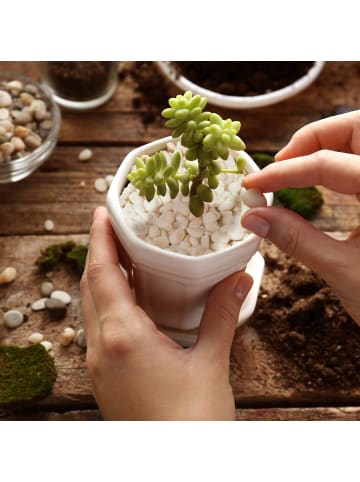 relaxdays Marmorkies in Weiß - 15 kg