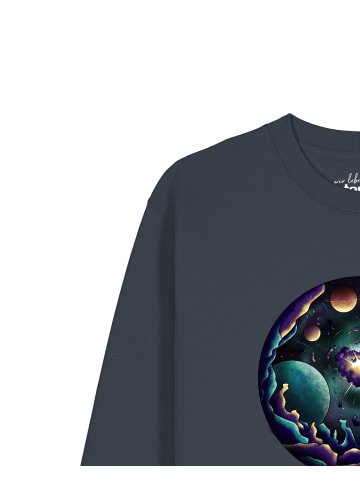 wat? Apparel Sweatshirt Urknall in India Ink Grey