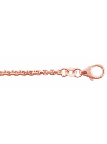 Adeliás Damen 925 Silber Halskette 42 cm Ø 2 mm in rose