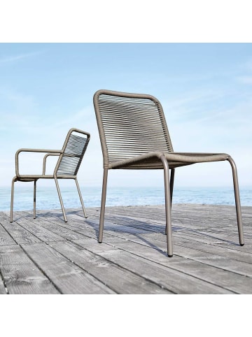 Butlers Gartenstuhl LOOPS 2er-Set in Grau
