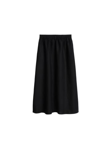 Marc O'Polo Langer Leinenrock A-Shape in Schwarz