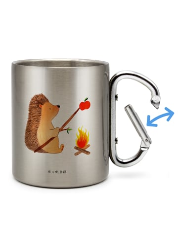 Mr. & Mrs. Panda Thermotasse Igel Grillen ohne Spruch in Silber