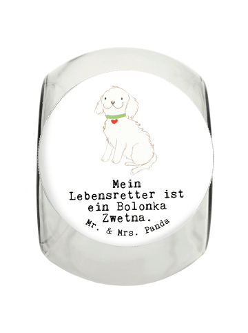 Mr. & Mrs. Panda Dose Bolonka Zwetna Lebensretter mit Spruch in Weiß