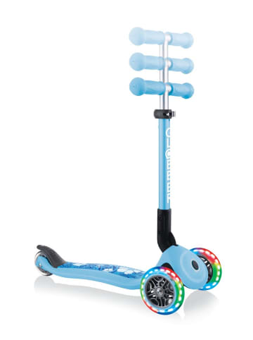 authentic Globber Junior Foldable Fantasy Light Scooter - Farbe: Pastell Blau-Flowers