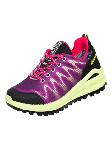 Freizeitschuhe Schnürschuh in lila/lime