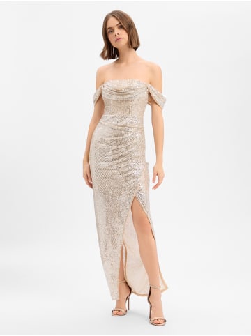 Lipsy Abendkleid in gold - 0001