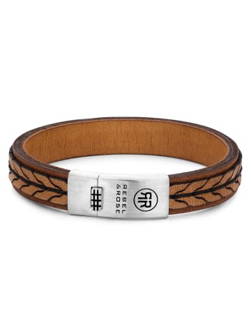 Rebel & Rose Armband 2 Stranded 925 Cognac in braun