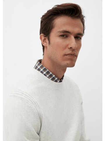 s.Oliver Strickpullover langarm in Creme-grau