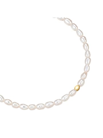 Glanzstücke München Armband aus Sterling Silber mit Süßwasser-Zuchtperle in weiß