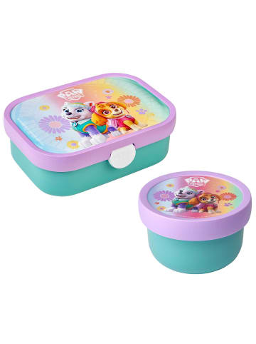 Mepal Obst- und Bentobox Paw Patrol Girls Campus 300 & 750 ml türkis-lila in türkis-lila