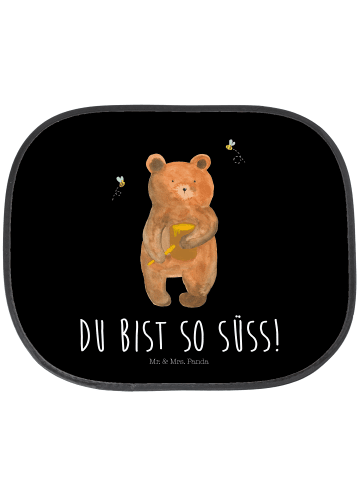 Mr. & Mrs. Panda Sonnenschutz Bär Honig mit Spruch in Schwarz