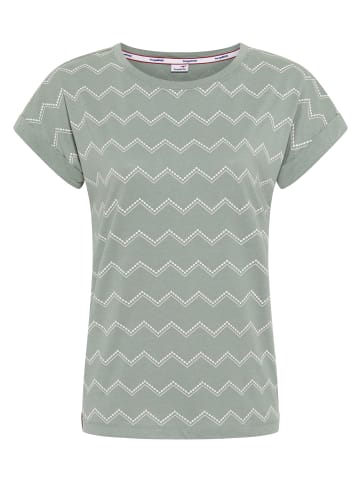 Kangaroos Kurzarmshirt in grün-grau-weiss