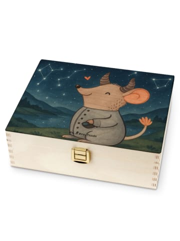 Mr. & Mrs. Panda Tee Box Stier Astrologie Design ohne Spruch in Weiß