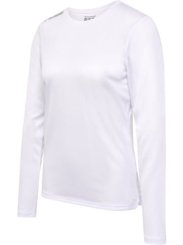 Hummel T-Shirt "Hmlrun Jersey L/S Woman" in Weiß