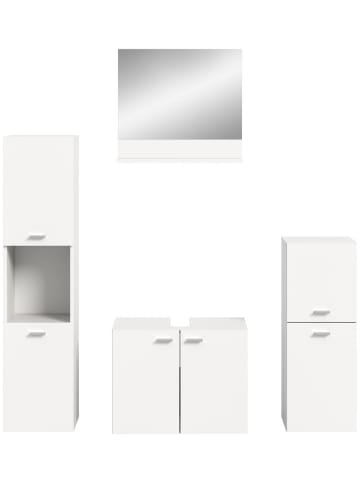 ebuy24 Badmöbelset Boston Weiß 137 x 33 cm