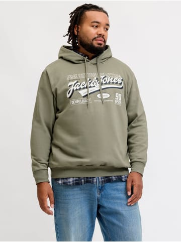 JACK & JONES PLUS Kapuzenpullover in Vetiver