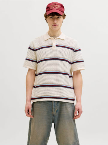 Jack & Jones Gestricktes Polo in Sea Salt