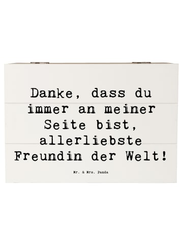 Mr. & Mrs. Panda Box Spruch Beste Freundin mit Spruch in Weiß