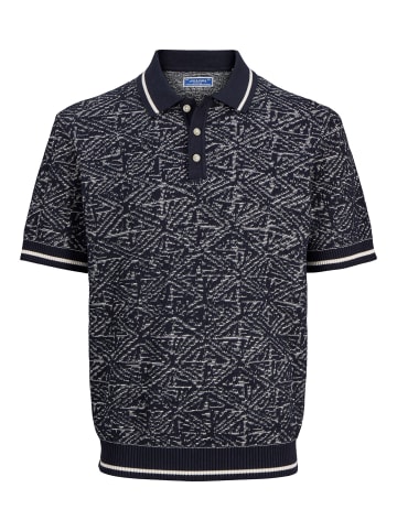 Jack & Jones Gestricktes Polo in Sky Captain