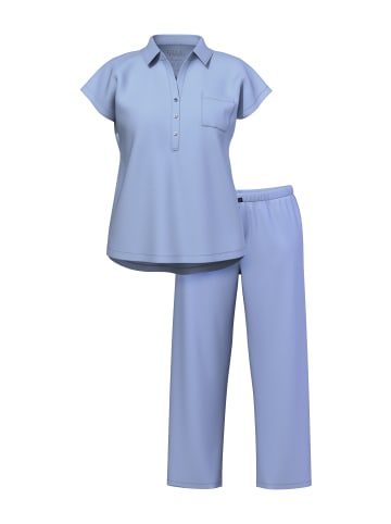 Ulla Popken Pyjama in frostblau