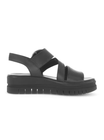 Gabor Plateau Sandalen in schwarz