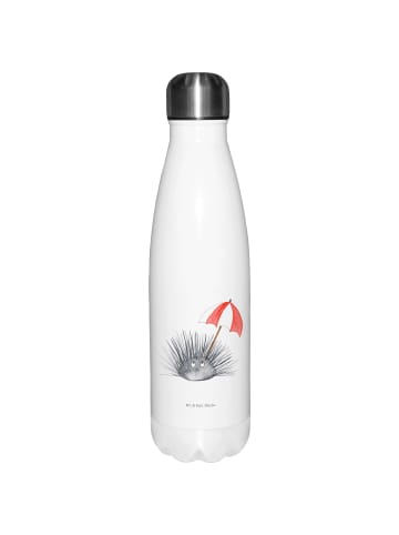 Mr. & Mrs. Panda Trinkflasche Seeigel ohne Spruch in Weiß