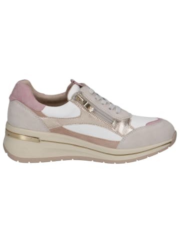 Caprice Sneaker in WHITE/LT GOLD