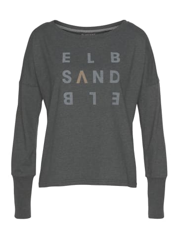 ELBSAND Longsleeve in anthrazit meliert