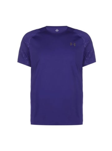 Under Armour T-Shirt UA RUSH EMBOSS SS in Blau