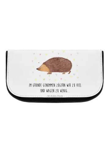 Mr. & Mrs. Panda kosmetikaufbewahrung Igel Herzen mit Spruch in Weiß