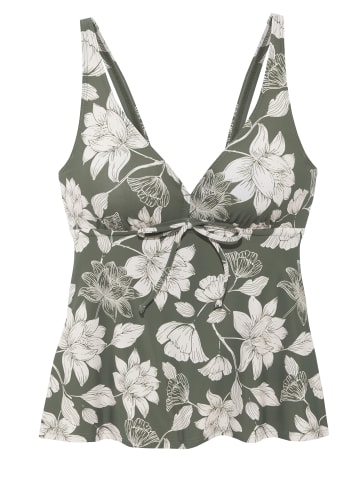 s.Oliver Bügel-Tankini-Top in oliv-creme