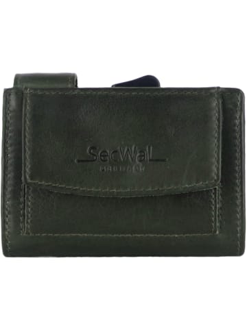 SecWal SecWal 2 Kreditkartenetui Geldbörse RFID Leder 9 cm in grün