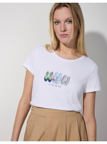 More & More Kurzarmshirt in white