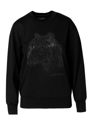 KOROSHI Sweatshirt. in SCHWARZ