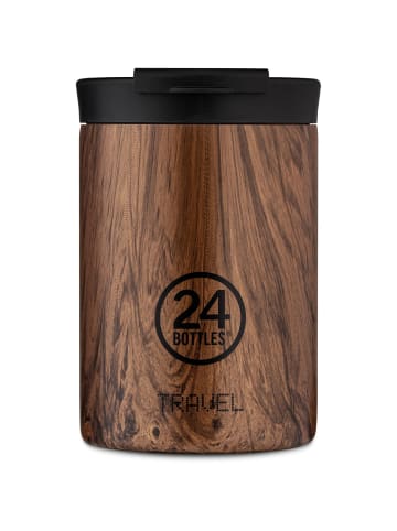 24Bottles Travel Trinkbecher 350 ml in sequoia wood
