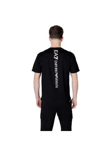 EA7 Emporio Armani Schwarz , Weiß Schwarz und Weiß Baumwolle Sportbekleidung