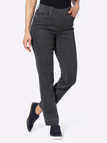 WITT WEIDEN Schlupfjeans in dark grey-denim