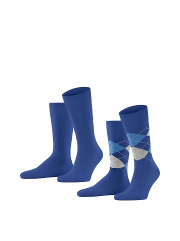Burlington Socken 2er Pack in Blau (Night Blue)
