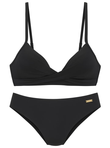 LASCANA Bustier-Bikini in schwarz