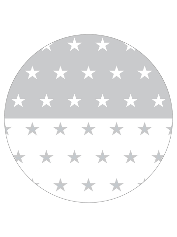 roba roba Laufgittereinlage 'Little Stars' für Modelle 75x100 - 100x100 - Weiß / Grau