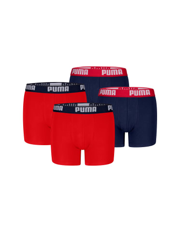 Puma Boxershorts BOYS EVERYDAY BASIC BOXER 4P in Red / Blue