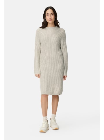 Camel Active Strickkleid mit Rundhalsausschnitt in Hellgrau