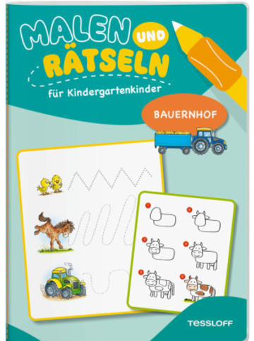 Tessloff Buch - Malen und Rätseln für Kindergartenkinder. Bauernhof