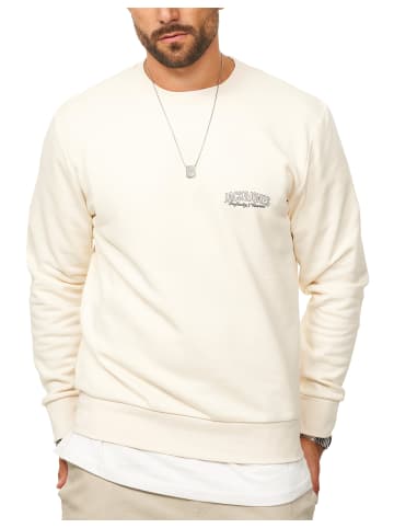 Jack & Jones ETERNITY SWEAT CREW NECK - Sweatshirt Rundhals Pullover Crew Neck in Antique White