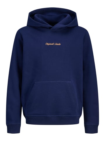 JACK & JONES Junior Hoodie JORNORREBRO EMB SWEAT HOOD JNR in ocean cavern