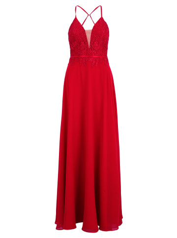 Vera Mont Abendkleid mit Stickerei in Red Rose