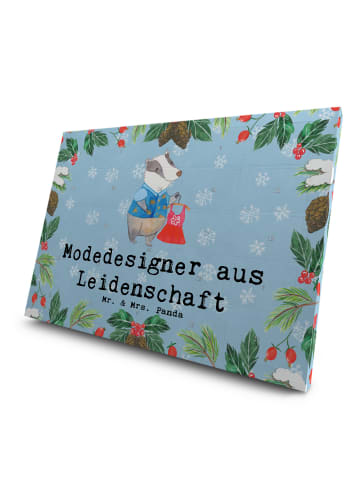 Mr. & Mrs. Panda Tee Adventskalender Modedesigner Leidenschaft m... in Eisblau