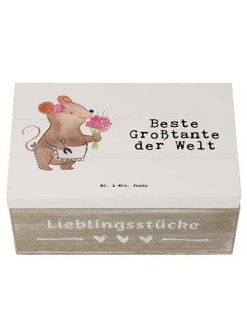 Mr. & Mrs. Panda Geschenkbox Maus Beste Großtante der Welt mit S... in Weiß